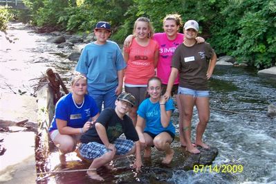 Youth at the creek
